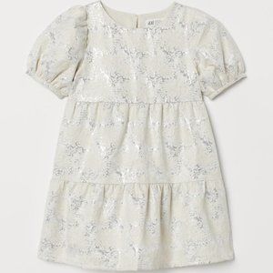 Gold and silver flower dress
